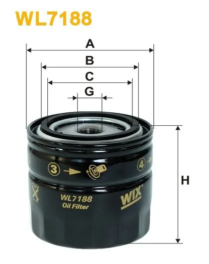 WIX WL7188, масляный фильтр