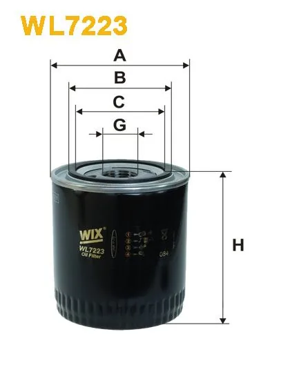 WIX WL7223, масляный фильтр