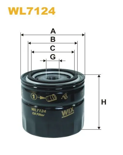 WIX WL7124, масляный фильтр