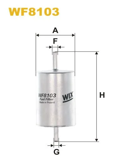 WIX WF8103, топливный фильтр