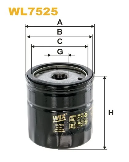 WIX WL7525, масляный фильтр