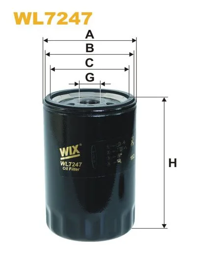 WIX WL7247, масляный фильтр