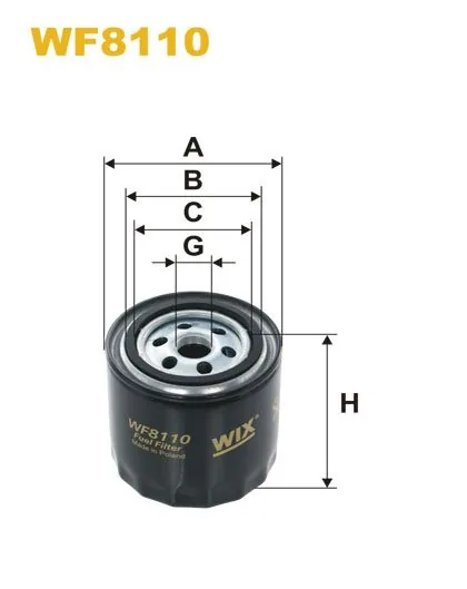 WIX WF8110, топливный фильтр