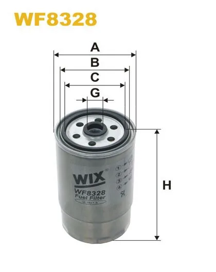 WIX WF8328, топливный фильтр